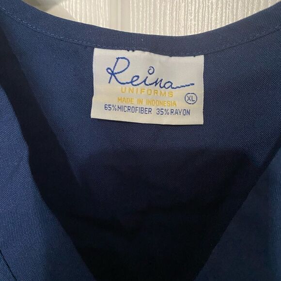 REINA UNIFORMS Women’s Navy Blue Scrub Size XL - Picture 2 of 2